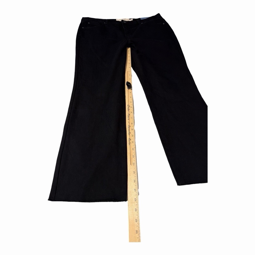 Soft Surroundings Ultimate Cropped Bootcut Jeans Black Women's‎ 18T Tall Stretch - Picture 7 of 7
